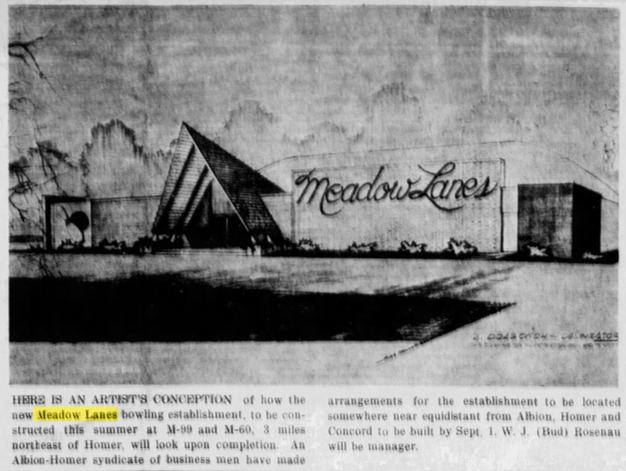 Meadow Lanes (Homer Lanes) - June 1963 Article